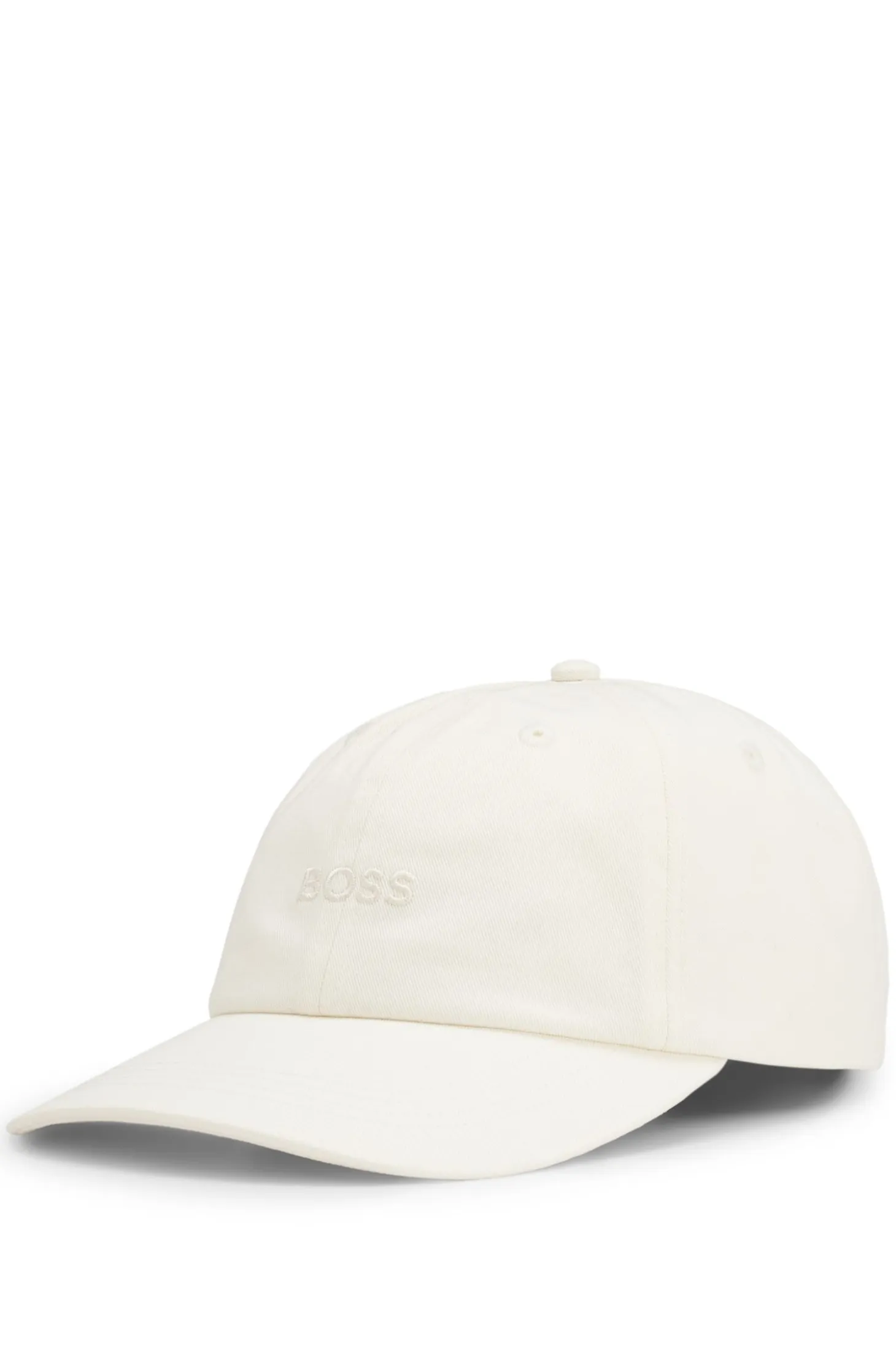 Cotton-twill cap with embroidered logo