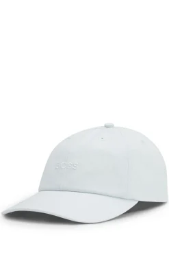 Cotton-twill cap with embroidered logo