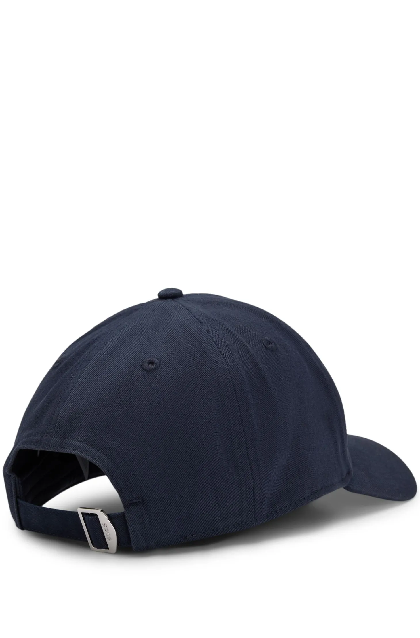 Cotton-twill cap with embroidered Double B monogram