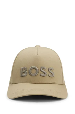 Cotton-twill cap with embroidered logo