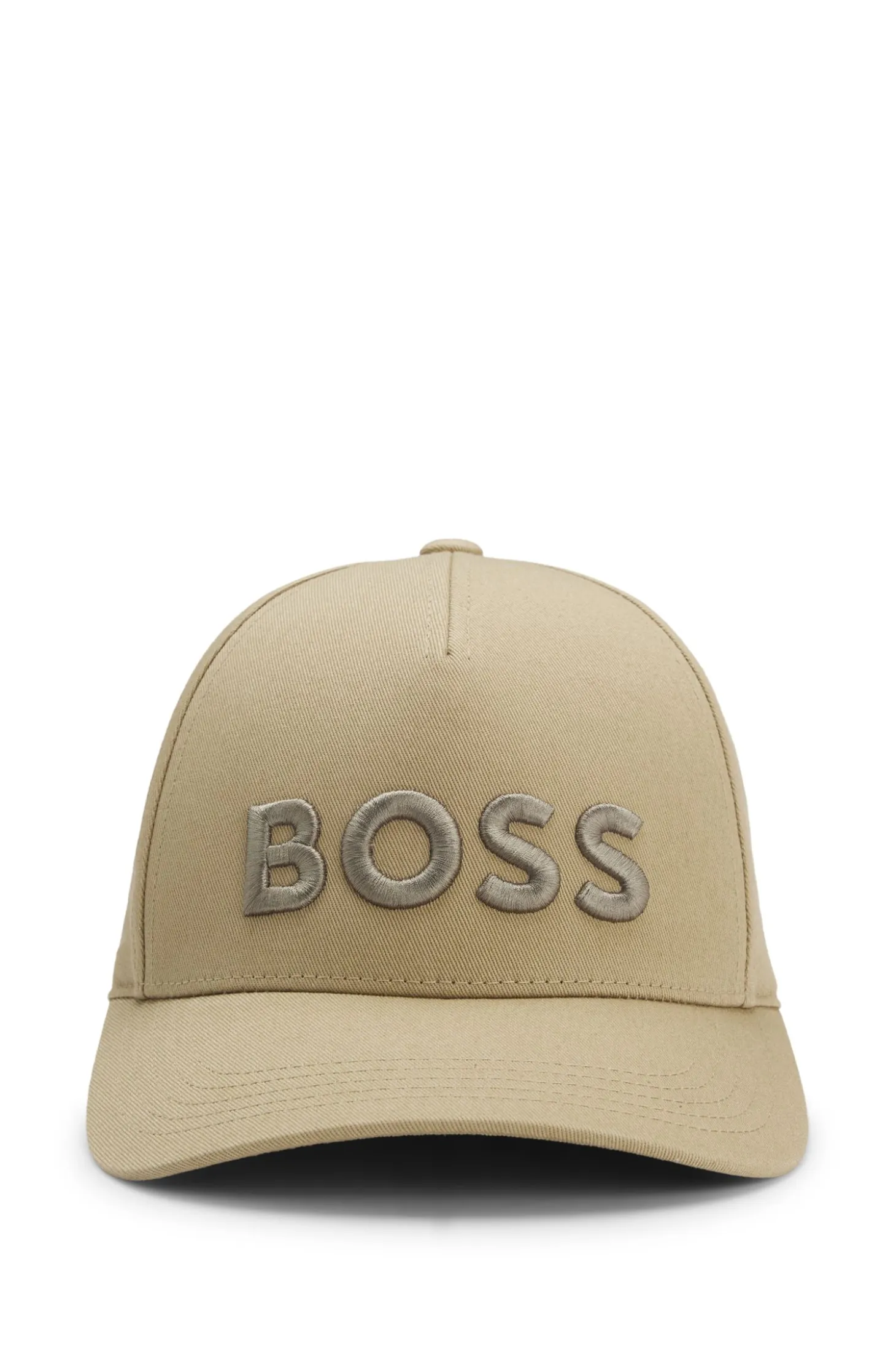 Cotton-twill cap with embroidered logo