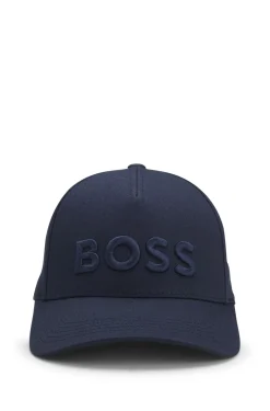 Cotton-twill cap with embroidered logo
