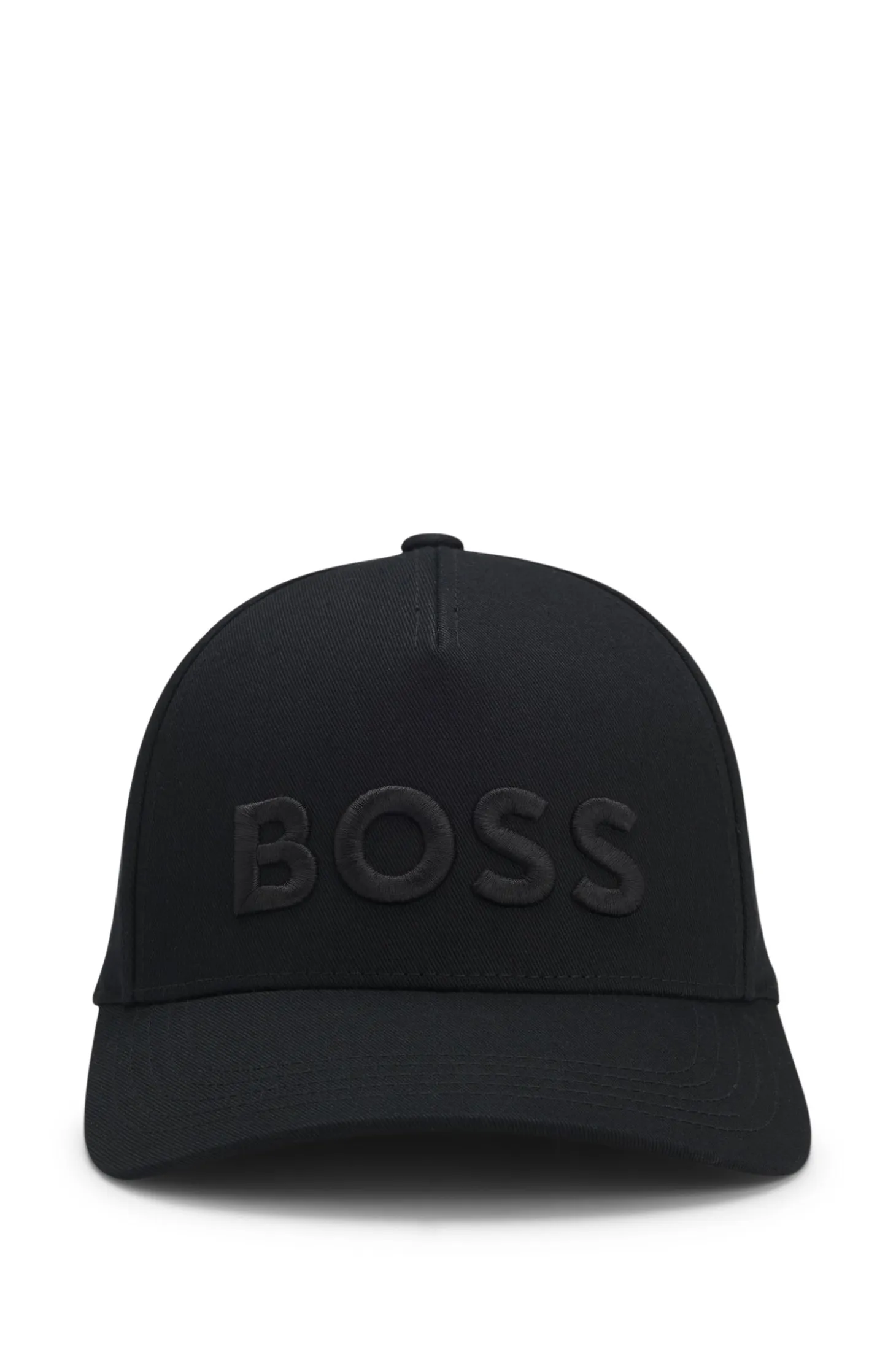 Cotton-twill cap with embroidered logo