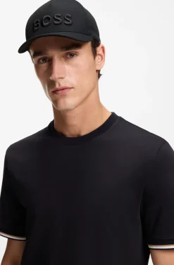 Cotton-twill cap with embroidered logo