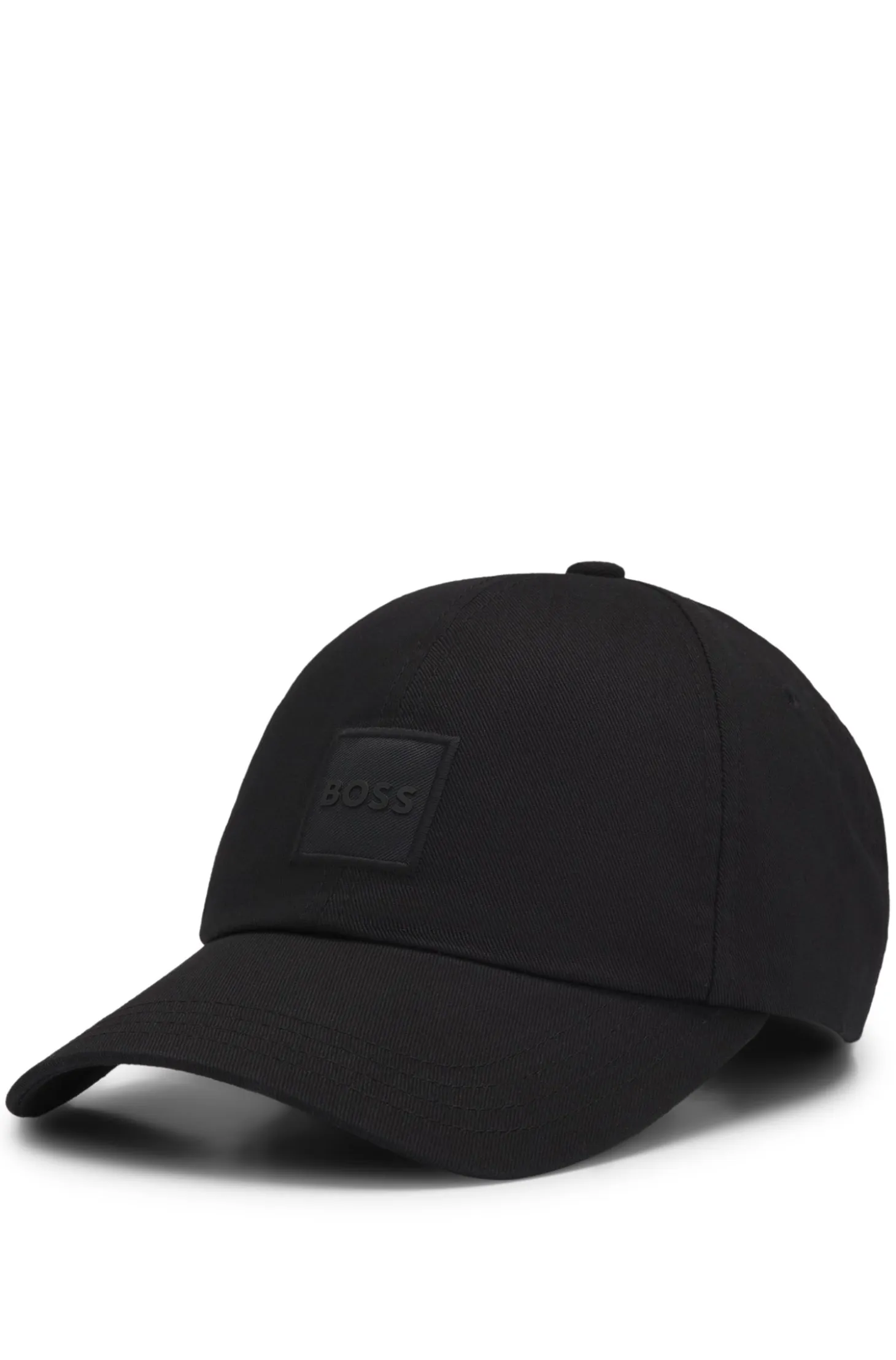 Cotton-twill cap with logo patch