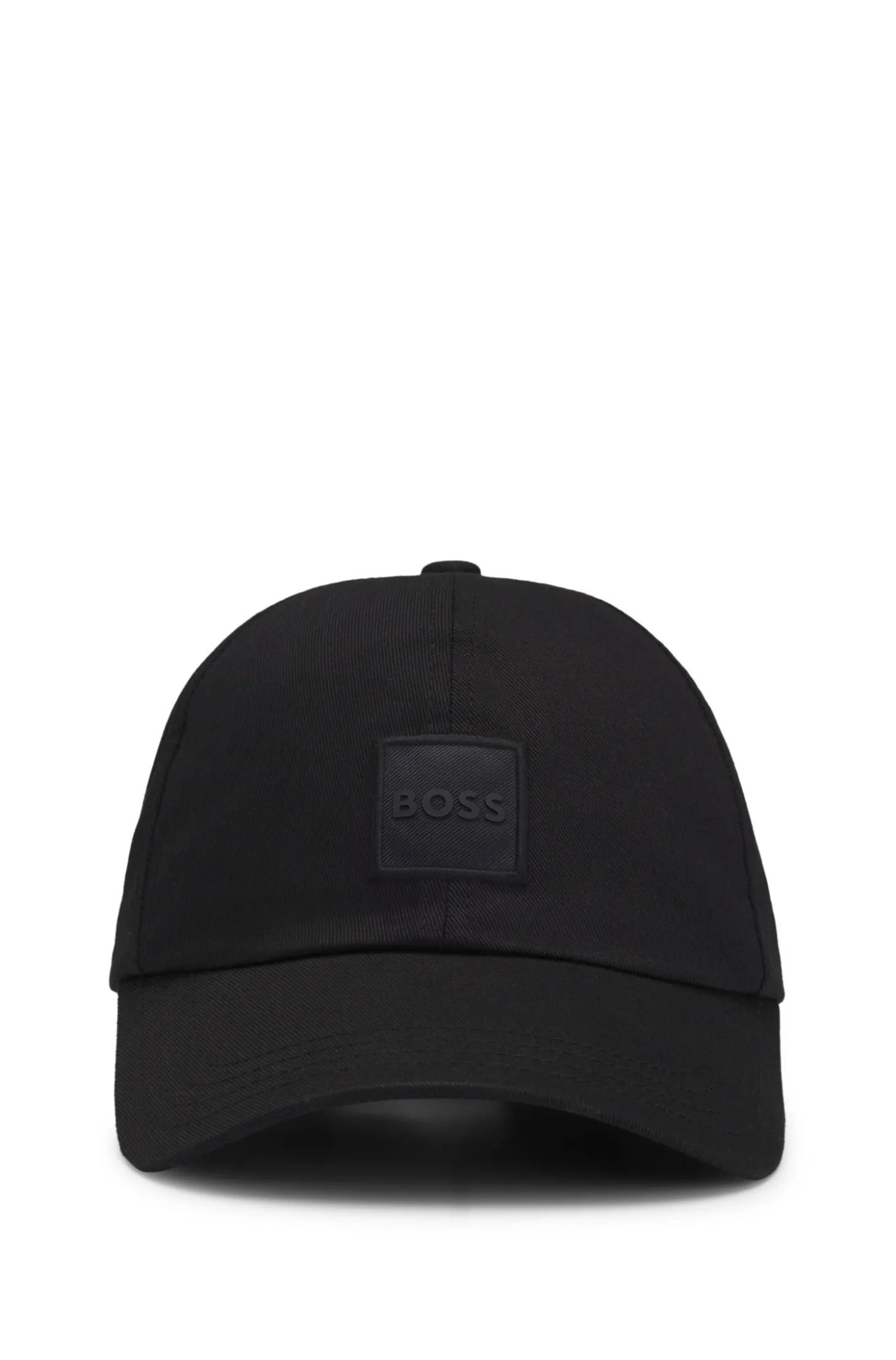 Cotton-twill cap with logo patch