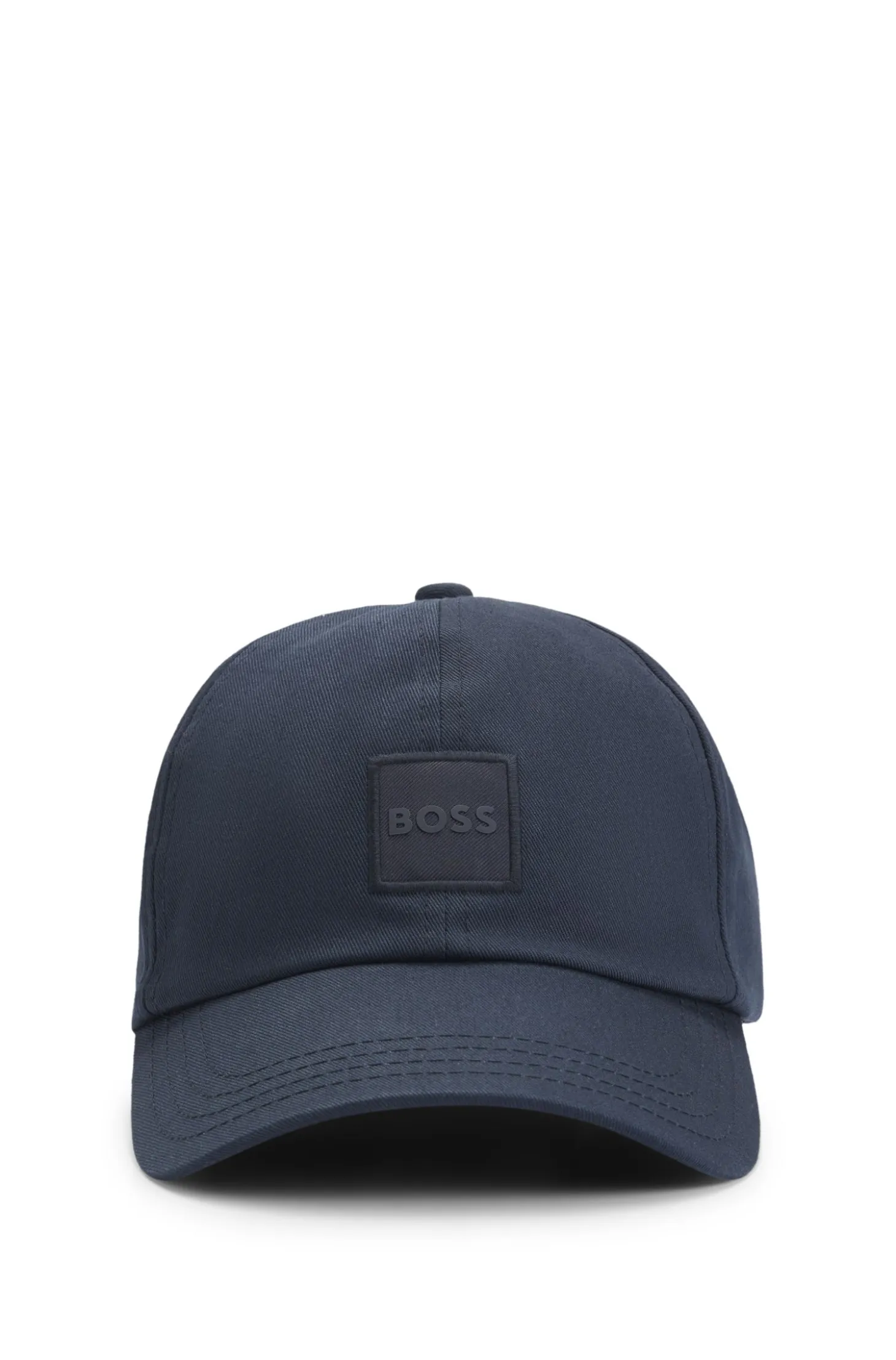 Cotton-twill cap with logo patch