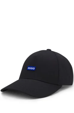 Cotton-twill cap with logo patch