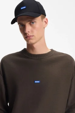Cotton-twill cap with logo patch