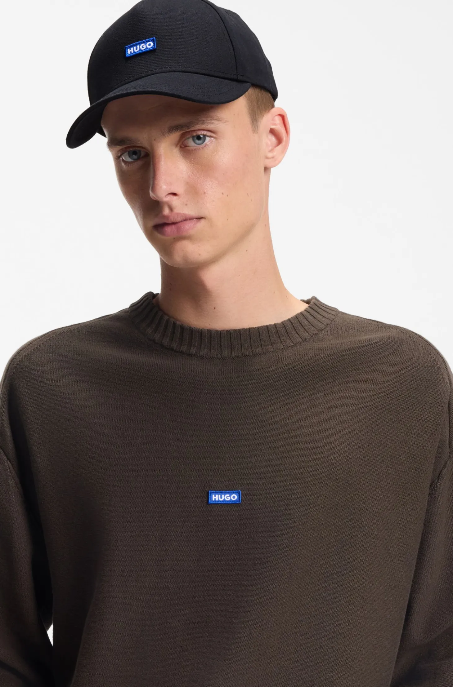 Cotton-twill cap with logo patch