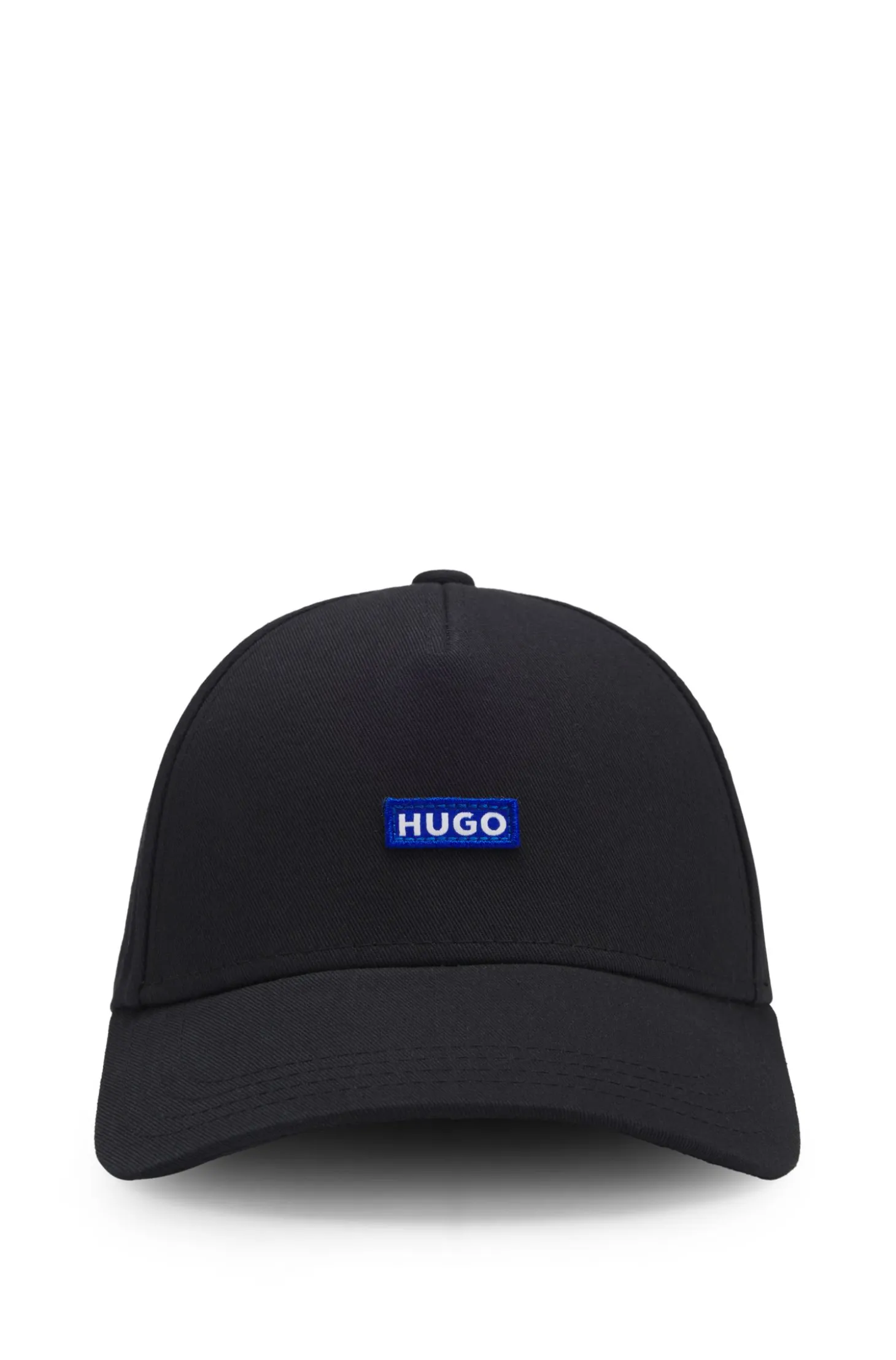 Cotton-twill cap with logo patch