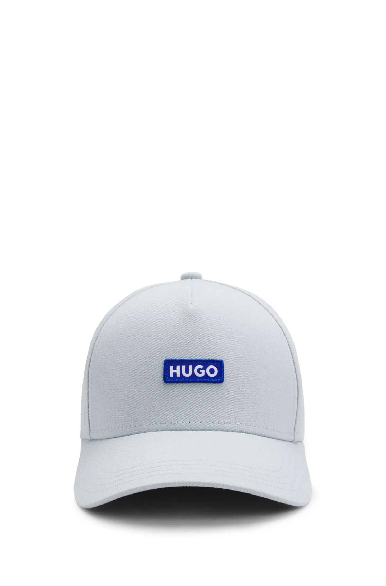 Cotton-twill cap with logo patch