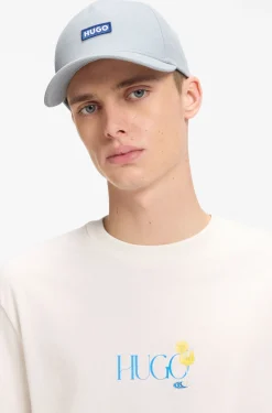 Cotton-twill cap with logo patch
