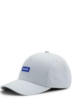 Cotton-twill cap with logo patch