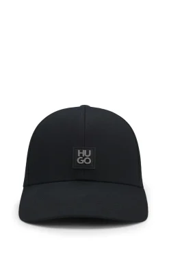 Cotton-twill cap with stacked logo