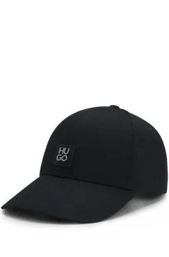 Cotton-twill cap with stacked logo