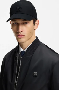 Cotton-twill cap with stacked logo