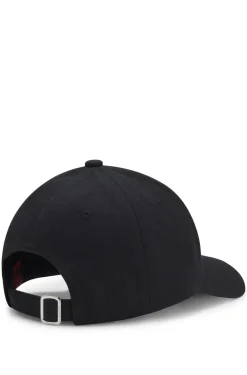 Cotton-twill cap with stacked-logo lettering