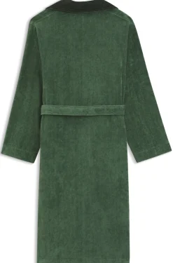 Cotton velvet dressing gown with Double B monogram