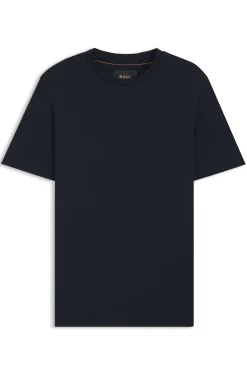 Crew-neck T-shirt in mercerised Supima cotton