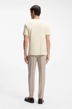 Crew-neck T-shirt in mercerised Supima cotton