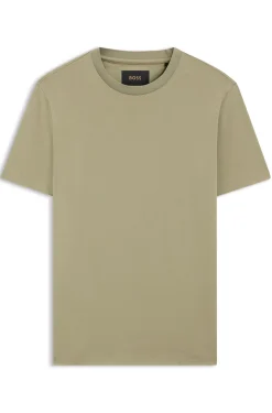 Crew-neck T-shirt in mercerised Supima cotton