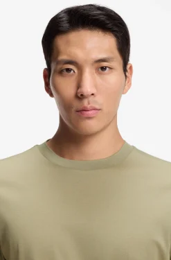 Crew-neck T-shirt in mercerised Supima cotton