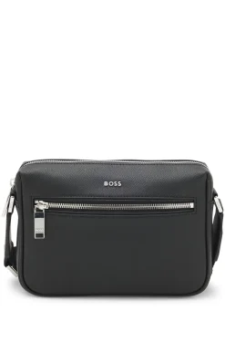 Crossbody bag with logo lettering