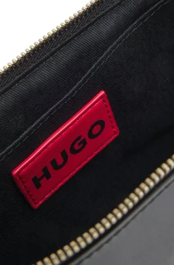 Crossbody bag with logo lettering