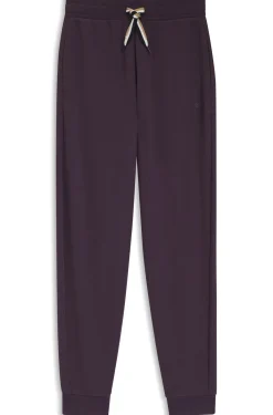 Cuffed tracksuit bottoms with signature-stripe drawcord