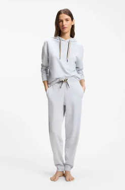Cuffed tracksuit bottoms with signature-stripe drawcord