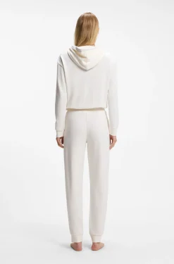 Cuffed tracksuit bottoms with signature-stripe drawcord