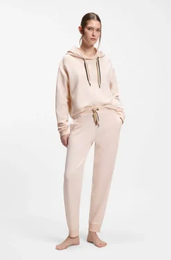 Cuffed tracksuit bottoms with signature-stripe drawcord