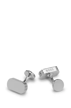 Cufflinks with engraved logo