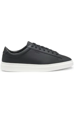 Cupsole trainers in leather with signature-stripe stitching