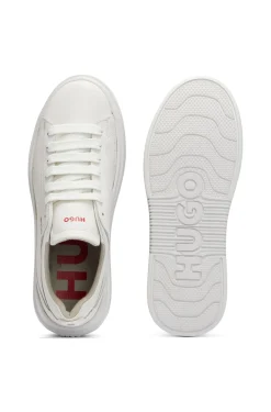 Cupsole trainers in leather with logo details