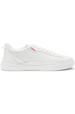 Cupsole trainers in leather with logo details