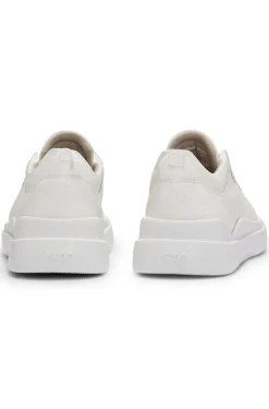Cupsole trainers in leather with logo details