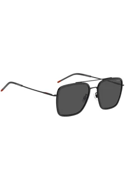 Dark-grey sunglasses with flex hinges