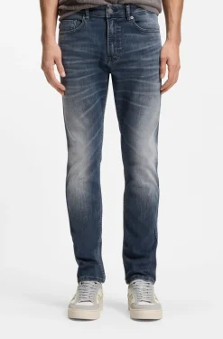 Delaware slim-fit jeans in blue-black stretch denim