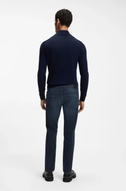 Delaware slim-fit jeans in blue soft-motion denim