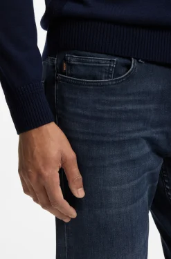 Delaware slim-fit jeans in blue soft-motion denim