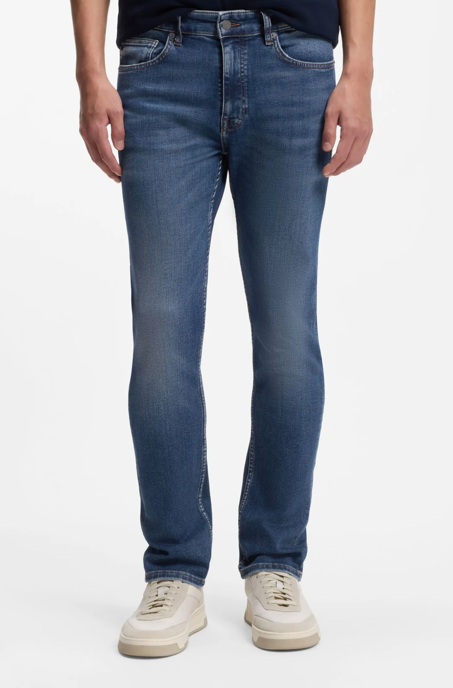 Delaware slim-fit jeans in blue super-stretch denim