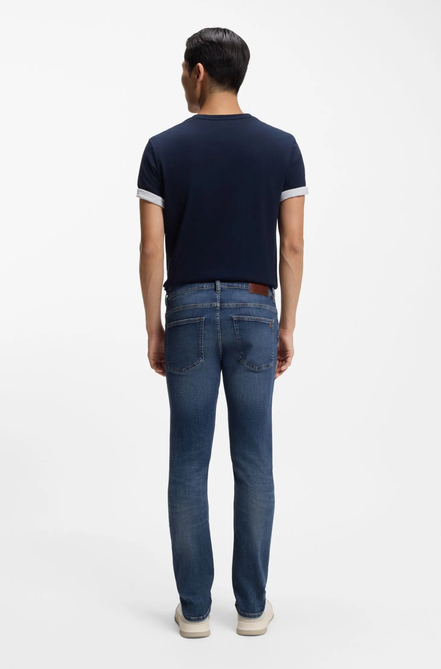 Delaware slim-fit jeans in blue super-stretch denim