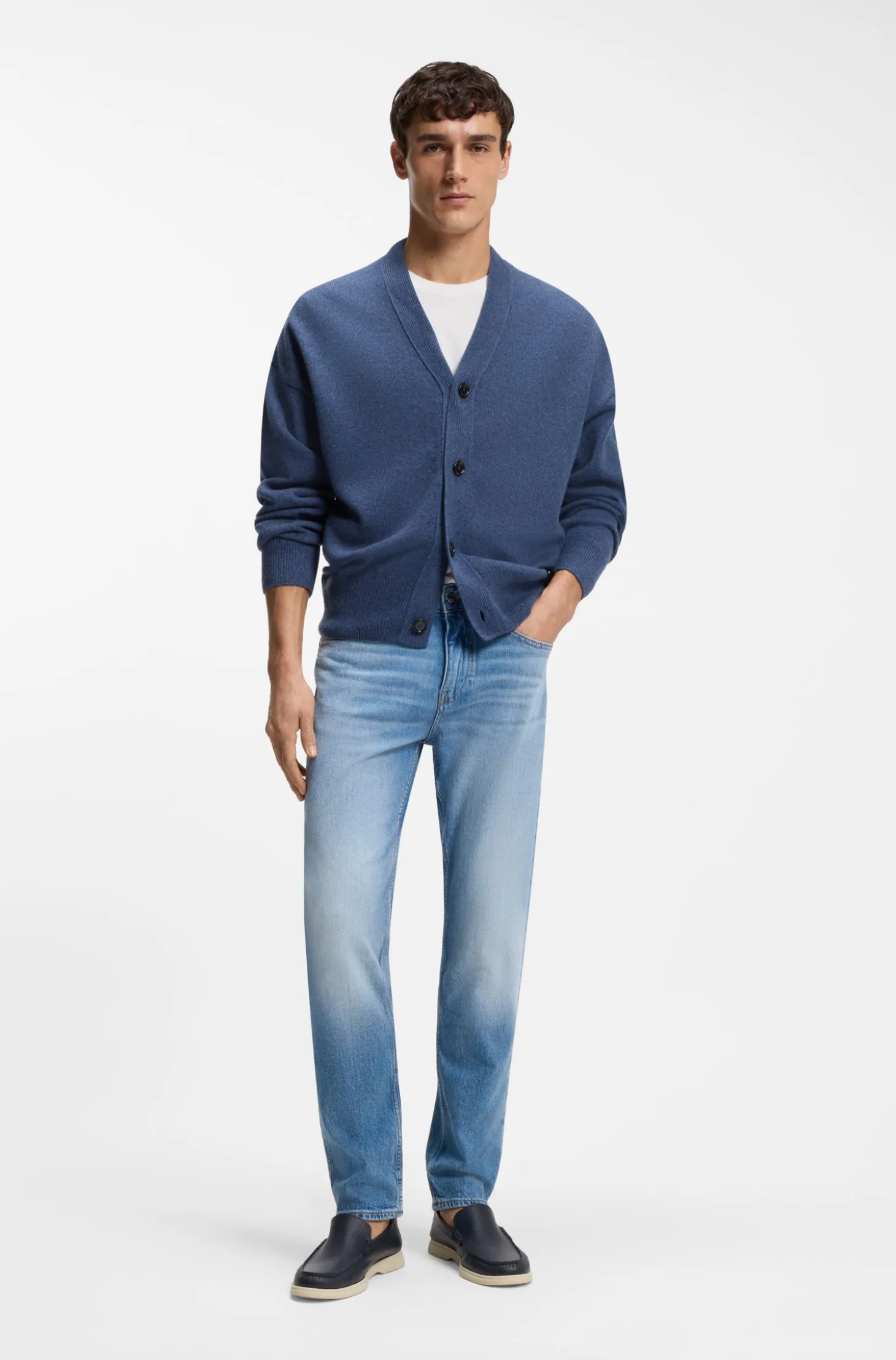 Delaware slim-fit jeans in blue comfort-stretch denim