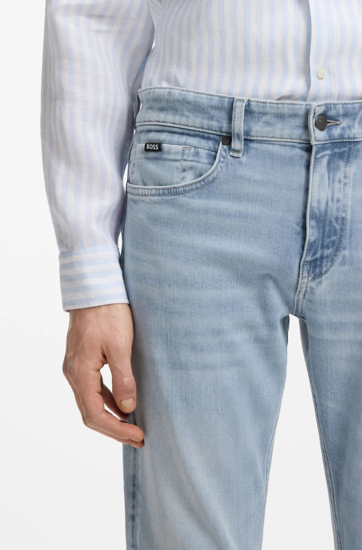 Delaware slim-fit jeans in blue denim