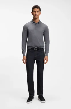 Delaware slim-fit jeans in dark-blue denim