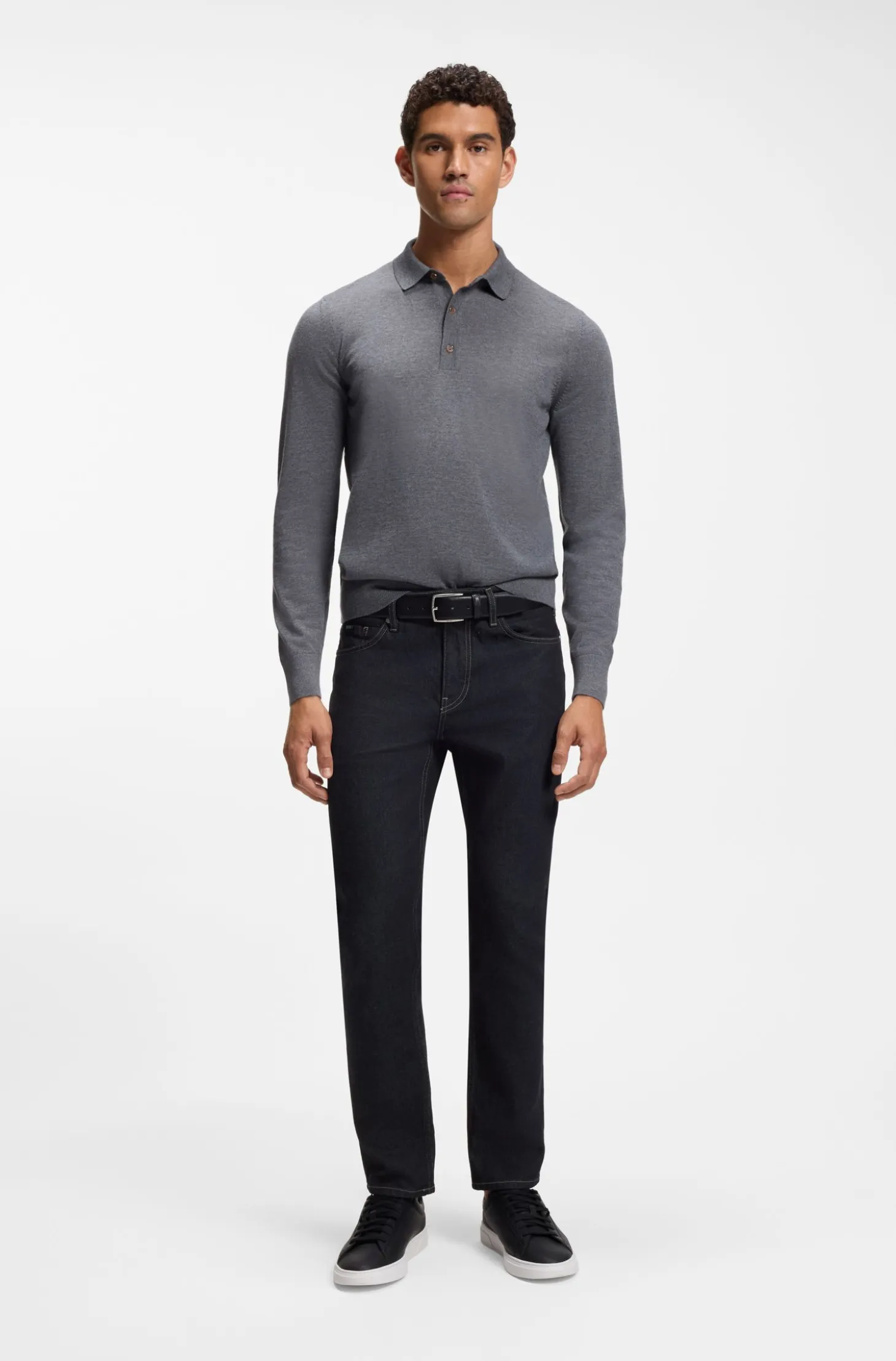 Delaware slim-fit jeans in dark-blue denim
