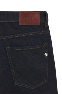 Delaware slim-fit jeans in dark-blue denim