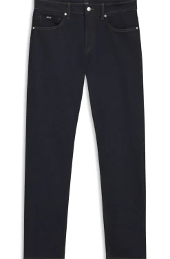Delaware slim-fit jeans in dark-blue denim